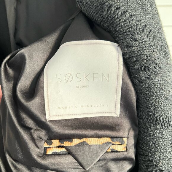 SØSKEN Studios Oversized Wool-Blend Coat (Size: Med., 8-10; See photo) - Picture 6 of 8